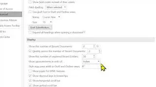 How to change inches to cm in Microsoft Word