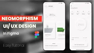 How to make Neomorphism UI/UX Design in figma | Ui/ Ux tutorial