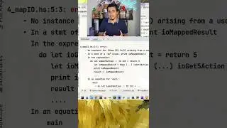 Why can’t I print IO’s to the console Haskell? Why oh why? 😢#jesprotech #haskell #kotlin #functors