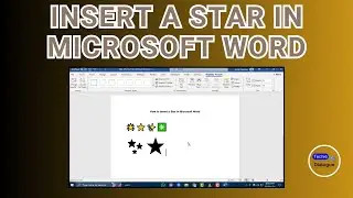 How to Insert a Star in Microsoft Word