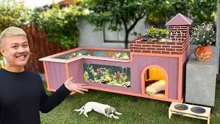 Build beautiful aquarium and dog house with low cost