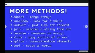 Capture Collections of Data with Arrays:Slice --The Modern JavaScript Bootcamp