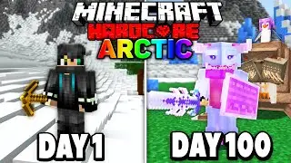 I Survived 100 Days of Hardcore Minecraft in the Arctic.. Here's What Happened..