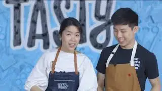 Tasty - Egg Bubble Waffle (Bloopers) with Alvin Zhou and Inga Lam