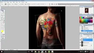 Photoshop Tutorial For Beginners Place Realistic Tattoo On Body In Photoshop