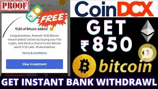 CoinDCX Refer & Earn Loot 🔥 Singup Free ₹850, Per Refer ₹100 🤑 Withdraw instantly in bank account