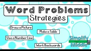 Integer Word Problem Strategies