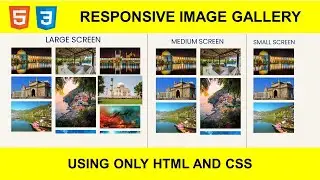 Responsive Image Gallery Using HTML And CSS | Responsive Design. #imagegallery #webdevelopment #css