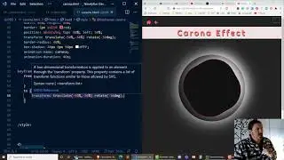 Eclipse Carona Effect with CSS Box-shadow and Animation - Part 2