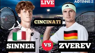 🔴LIVE: SINNER vs ZVEREV | Cincinnati Masters 2024 - ATP 1000 - Simulate by AO Tennis-2