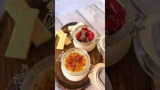 Гастрономическое крем-брюле с дорблю и сыром пармезан. Рецепт в комментариях!