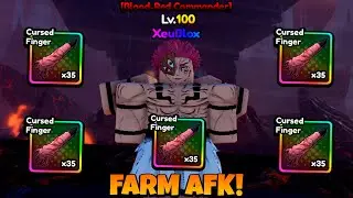 COMO FARMA DEDOS DO SUKUNA AFK ANIME VANGUARDS ROBLOX