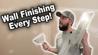 How to Mud and Tape Drywall | Joint Compound Wall Finishing Start to Finish!