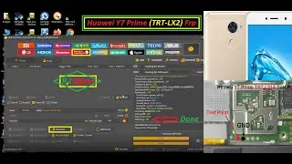 Huawei Y7 Prime (TRT-LX2) Test Point Frp Remove By Unlock Tool / Ri Nijam