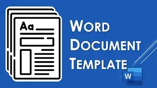 How to Save a Word Document as a Template | Word Tutorial