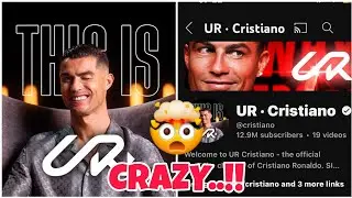 UR CRISTIANO! 🔥 CRISTIANO RONALDO’S YOUTUBE CHANNEL BROKEN ALL RECORDS! 🤯 RONALDO FASTEST TO 1 - 10M