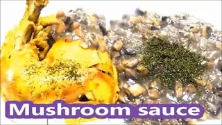 The simplest mushroom sauce, no milk, no cream | vegan