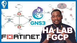 High Availability (HA) Configuration on FortiGate - FGCP | Lab GNS3 - From Scratch!