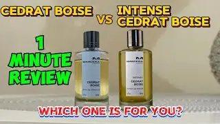 Mancera Cedrat Boise vs. Mancera intense Cedrat Boise | New Mancera intense Cedrat Boise #perfume