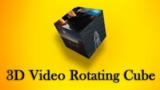 3D Video Rotating Cube | Pure CSS | NoorHUB