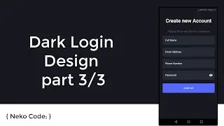 Dark Login Design part 3/3