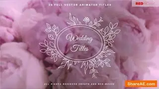 Videohive Wedding Titles 37848428 » after effects templates & Premiere pro