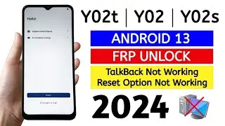 ViVO Y02t | Y02s | Y02 Gmail Frp Bypass Android 13 (Without Pc) 2024.