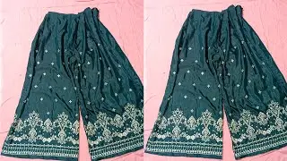 Very Easy Palazzo Pant Cutting & Stitching | Palazzo pant cutting for Beginners/ Palazzo pant Design