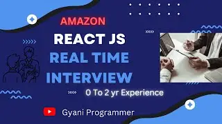 React js Interview for Amazon 2yr Experience | Front end developer interview.