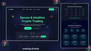 🚀 Cryptocurrency Website Design @Figma 🔥 Figma UI Design Tutorial For Beginners