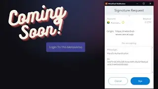 COMING SOON - Build Web 3.0 Login With Metamask In NextJS | Moralis