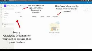 How To Restore Removed Files in Teams / SharePoint