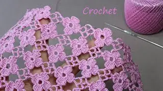 SUPER EASY Beautiful Flower Pattern Crochet KNİTTİNG PATTERNS  СУПЕР легкий УЗОР для вязания крючком