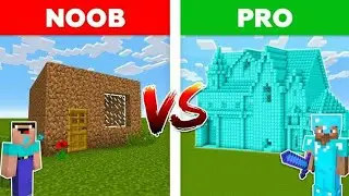 MINECRAFT NOOB VS PRO | HOUSE | GAMER SHAZIL