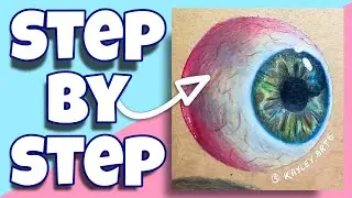 How to Draw A REALISTIC EYEBALL with Colour Pencils (Step by Step Tutorial for Beginners)