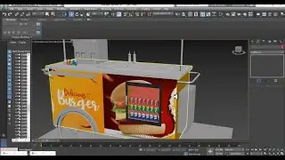 3DSMax Tutorials, Tutorial on 3D Modeling & Texturing a Food Cart Stall in 3dsmax (Part 5)