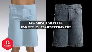 Texturing Denim Pants in CLO3D, Substance Painter, Blender - Part 2: Substance Painter