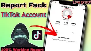 TikTok Account New Working Report trick | How to Report TikTok account | Report TikTok live |