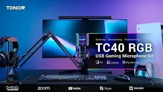 TONOR TC40S RGB USB Condenser Microphone for Gaming, Streaming, YouTube, Podcasting, Singing