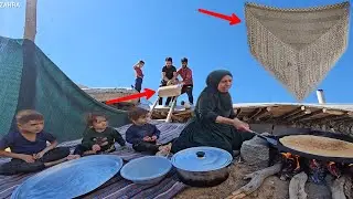 Trying to build a house and make handicrafts with the hands of the artist Zahra