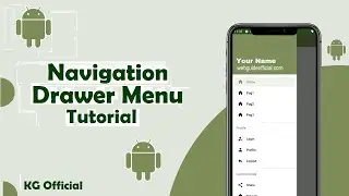 Android Navigation Drawer Menu Material Design | Android studio tutorial