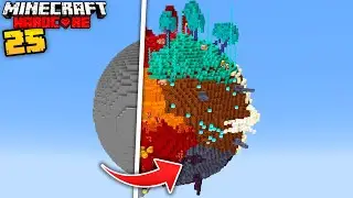 I Built a Planet in Minecraft Hardcore