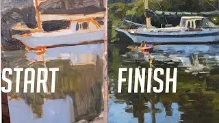 Oil Painting Process Broken Down Water