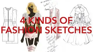 4 Kinds of Fashion Design Sketching