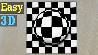 Easy 3D art | Op-Art Pop-Art - Patterns on the Sphere