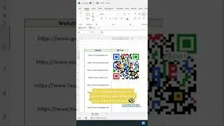 How to Create QR code in Excel Hack#107