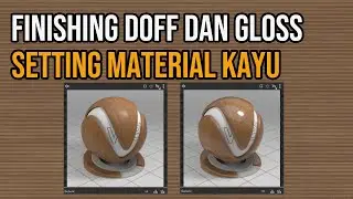 setting material kayu vray sketchup