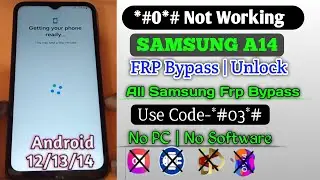 Finally New Method🔥All Samsung FRP Bypass | Samsung A14 Frp Bypass  |