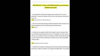 2024 NGN HESI RN Exit Exam V1,V2,V3,V4,V5,V6, Each Exam with 160 latest Questions and Answers Update