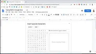 Typing the Degree Symbol in Google Docs